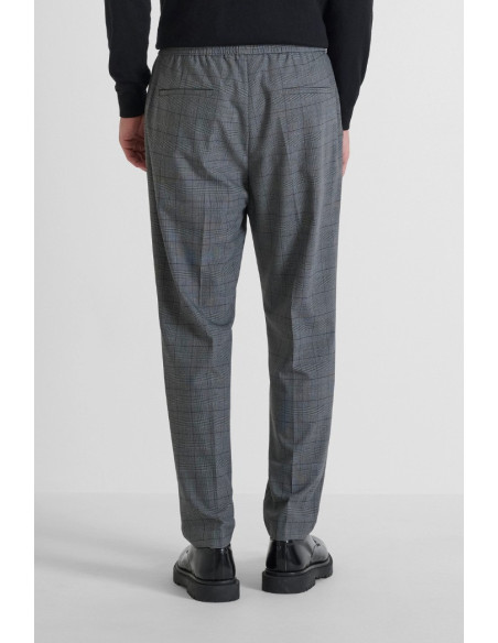 Antony Morato pantaloni regular in misto viscosa a quadri Neil mmtr00748-fa650367 [b8040038]
