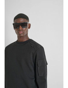 Antony Morato felpa girocollo regular fit con inserti a contrasto mmfl01097-fa150168 [a45b853b] 2