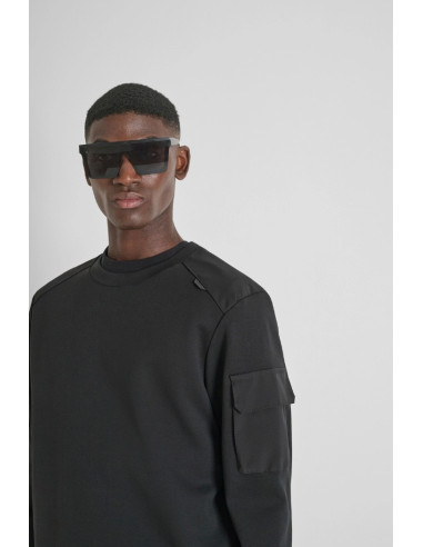 Antony Morato felpa girocollo regular fit con inserti a contrasto mmfl01097-fa150168 [7d7dc636]