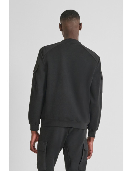 Antony Morato felpa girocollo regular fit con inserti a contrasto mmfl01097-fa150168 [ca600732]