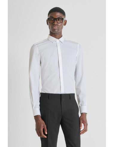 Antony Morato camicia slim fit in cotone easy iron London mmsl00691-fa400078 [9ff63985]