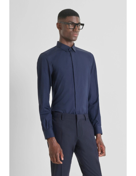 Antony Morato camicia slim fit in cotone easy iron London mmsl00691-fa400078 [04e88383]