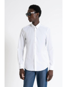 Antony Morato camicia slim fit in cotone easy iron Napoli mmsl00628-fa400078 [8c90d489]