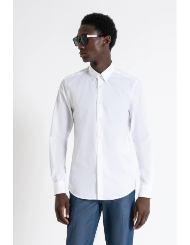 Antony Morato camicia slim fit in cotone easy iron Napoli mmsl00628-fa400078 [8c90d489]