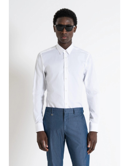 Antony Morato camicia slim fit in cotone easy iron Napoli mmsl00628-fa400078 [e7fb119e]