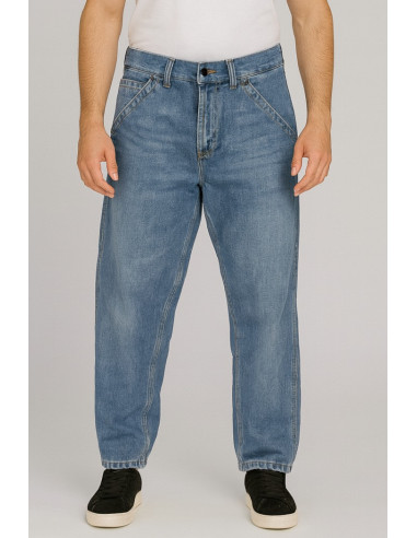 Urban Ring jeans baggy fit in denim di cotone ur9150017 [014a58a1]