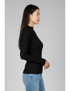 Blash maglia girocollo a costine in misto viscosa bs9700032 [020b0e24] 2