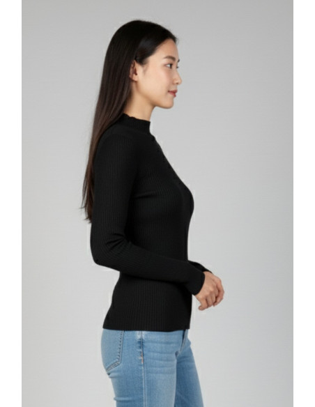 Blash maglia girocollo a costine in misto viscosa bs9700032 [db2d4d29]