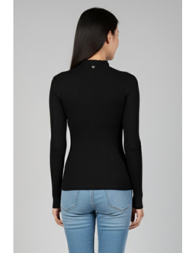 Blash maglia girocollo a costine in misto viscosa bs9700032 [6c308c2d]