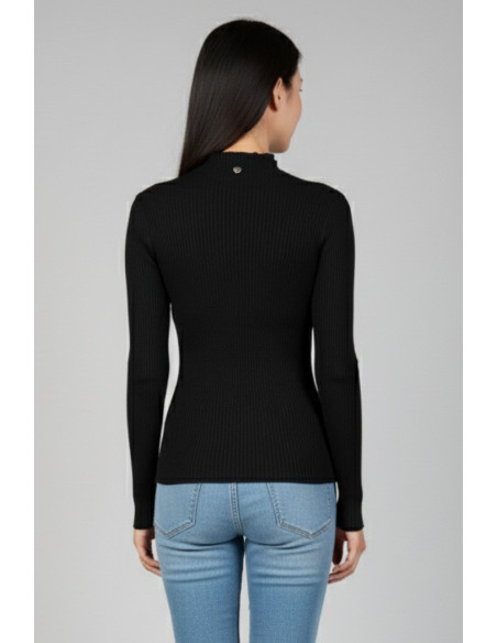 Blash maglia girocollo a costine in misto viscosa bs9700032 [6c308c2d]