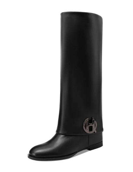 Queen Helena stivale con risvolto e gambale lungo K4072 [2b68ed08]