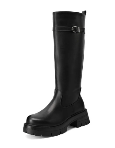 Queen Helena stivale alto con dettaglio fibbia X33-65 [db72bd3e]