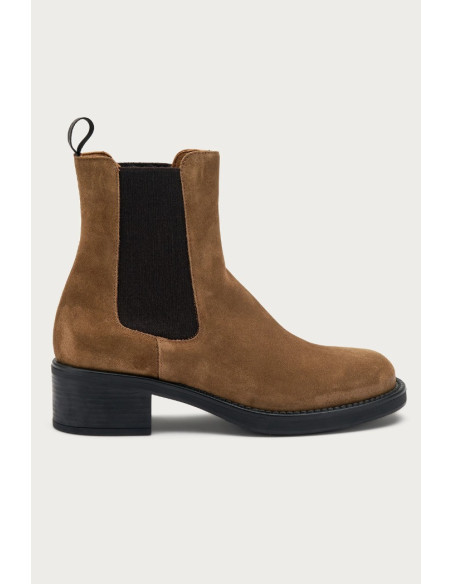 Frau beatles con tacco in pelle scamosciata Softy 82A5 [26f44fd6]