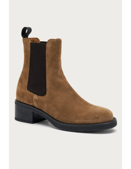 Frau beatles con tacco in pelle scamosciata Softy 82A5 [ffd20cdb]