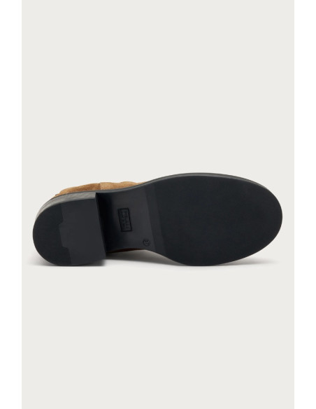 Frau beatles con tacco in pelle scamosciata Softy 82A5 [fa824bc5]