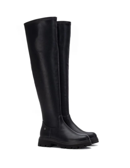 Xti stivale in ecopelle stretch con zip 144392 [19aba284]