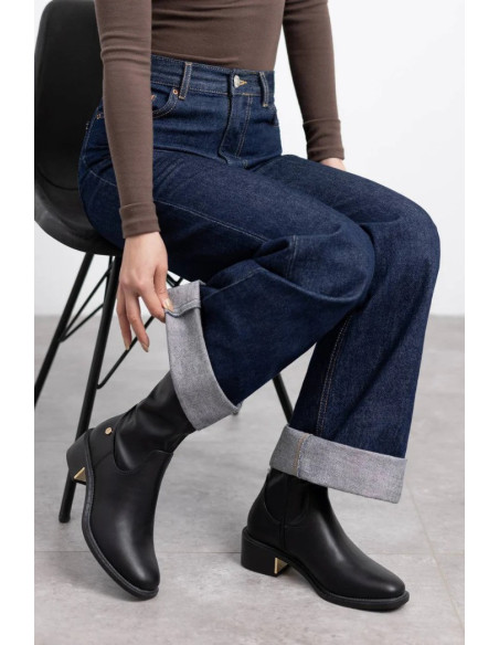 Xti stivale in ecopelle stretch con zip 144722 [1797ac57]