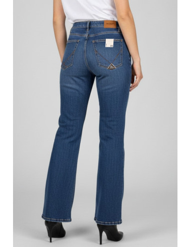 Roy Roger's jeans Marta Stone 68 flare in denim di cotone rnd091ce082907 [6e75475b]