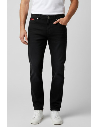 Icon jeans in denim di cotone stretch con stampa logo posteriore icuf2w6d014 [e2283824]