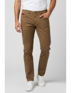 Icon jeans in denim di cotone stretch con stampa logo posteriore icuf2w6d014 [e81c44de]