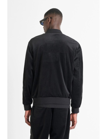 Antony Morato felpa bomber relaxed fit in velluto mmfl01115-fa150228 [320504a6]