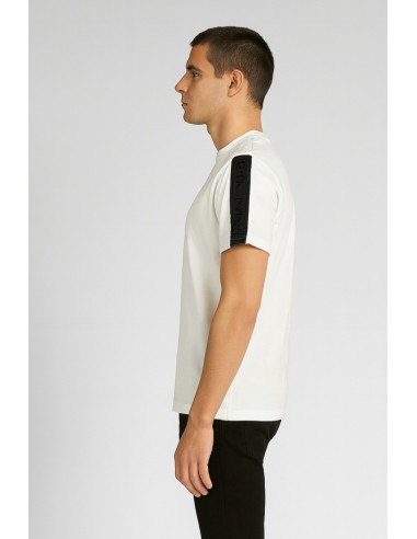 Icon t-shirt girocollo con stampa logo e bande Icuf2w6t038 [88344bd2]