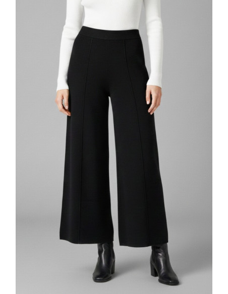 Sheis pantalone palazzo in maglia con riga d52010 [61fed3b8]
