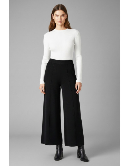 Sheis pantalone palazzo in maglia con riga d52010 [0a9516af]