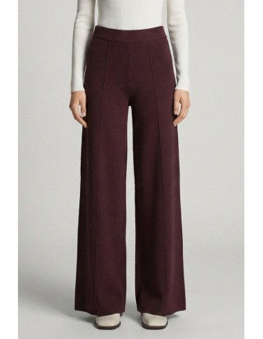Sheis pantalone palazzo in maglia con riga d52010 [26bed447]