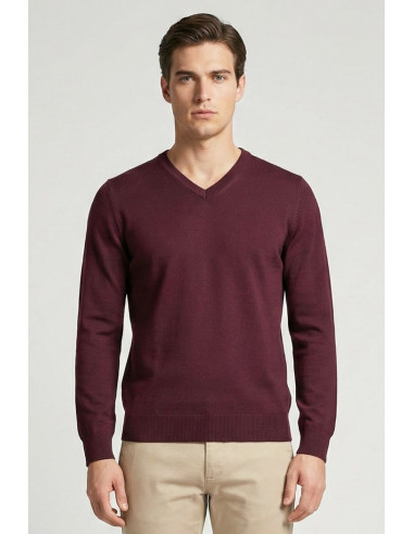 Markup maglia scollo a V in misto viscosa mk20011 [3491cee9]