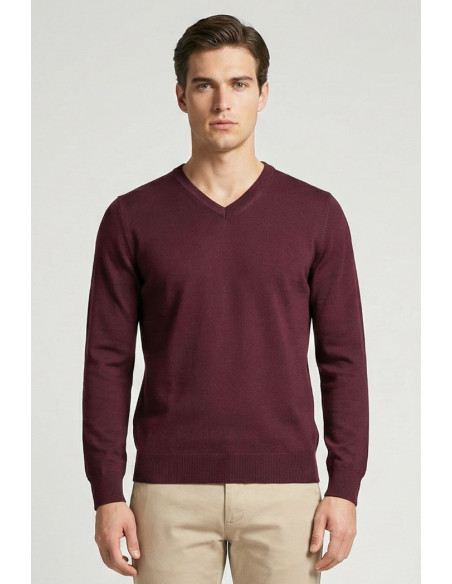 Markup maglia scollo a V in misto viscosa mk20011 [3491cee9]