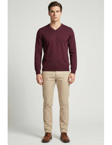 Markup maglia scollo a V in misto viscosa mk20011 [5ffa0bfe]