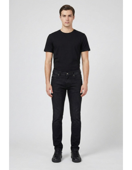 John Richmond jeans slim fit in denim nero Landis Uma25348je [a3bc6a68]