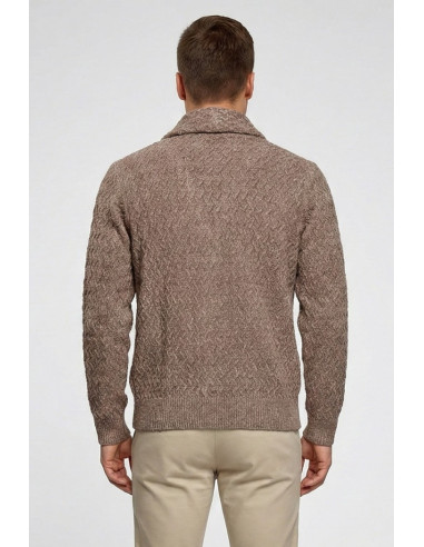 Nerovago cardigan in ciniglia punto treccia con bottoni 750696 [49fe525c]