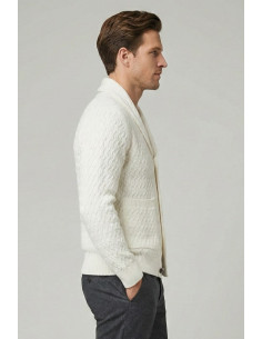 Nerovago cardigan in ciniglia punto treccia con bottoni 750696 [0c577b64] 2