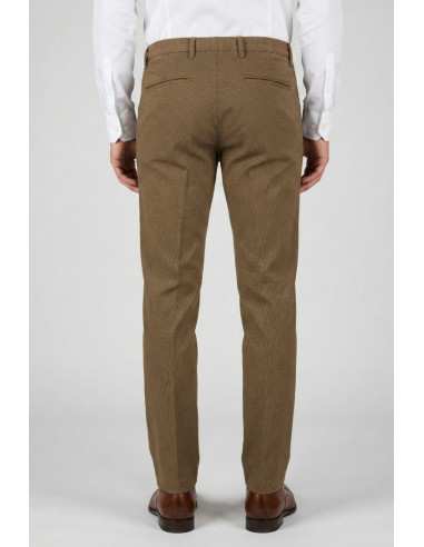 Moro pantalone chino con texture lavorata mi2677 [e0cfc82f]