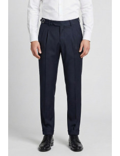 Moro pantalone sartoriale con cinta alta e pences mit2651 [65dddf7f]