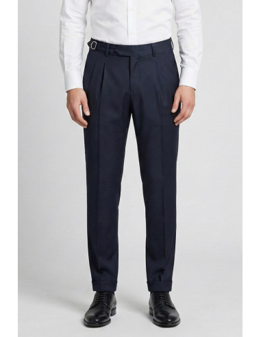 Moro pantalone sartoriale con cinta alta e pences mit2651 [65dddf7f]