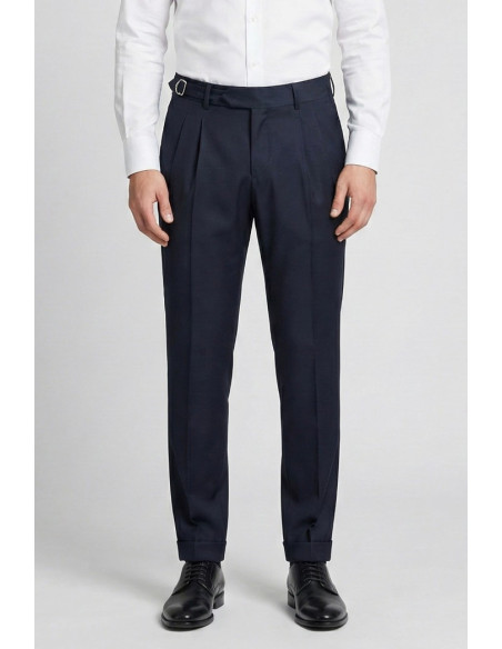 Moro pantalone sartoriale con cinta alta e pences mit2651 [65dddf7f]