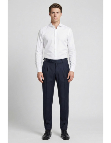 Moro pantalone sartoriale con cinta alta e pences mit2651 [0eb61a68]