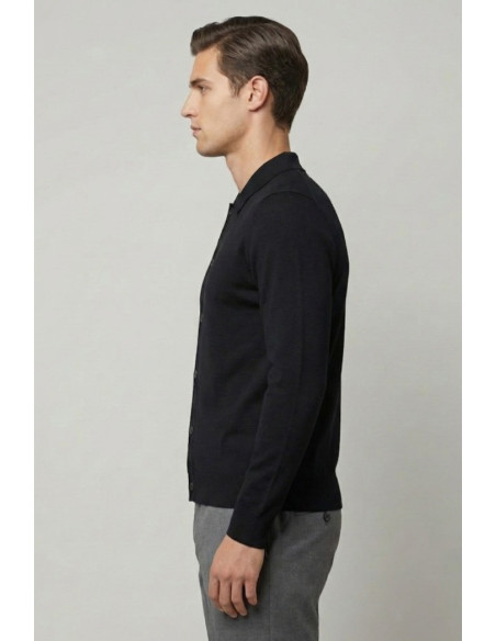 Galerie cardigan collo polo con bottoni mm803 [b5c6512f]