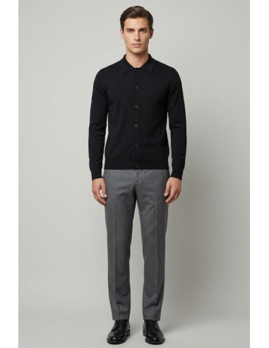 Galerie cardigan collo polo con bottoni mm803 [078bd735]