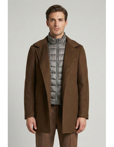 Markup cappotto in panno con pettorina interna imbottita mk9940614 [0d9db84b]