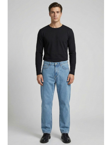 Galerie jeans baggy in denim di cotone mj501 [c2ac6290]