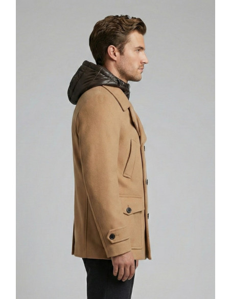 Markup cappotto peacoat in panno con pettorina imbottita mk9940621 [53a387fb]