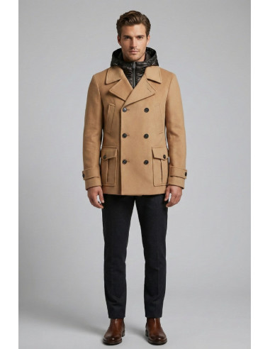 Markup cappotto peacoat in panno con pettorina imbottita mk9940621 [e1ee01e1]