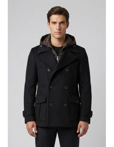 Markup cappotto peacoat in panno con pettorina imbottita mk9940621 [0d3b9f87]