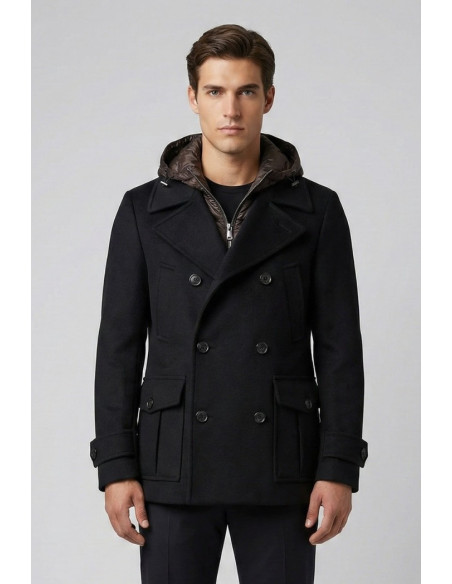 Markup cappotto peacoat in panno con pettorina imbottita mk9940621 [0d3b9f87]