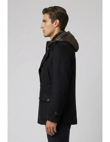 Markup cappotto peacoat in panno con pettorina imbottita mk9940621 [5166558c]