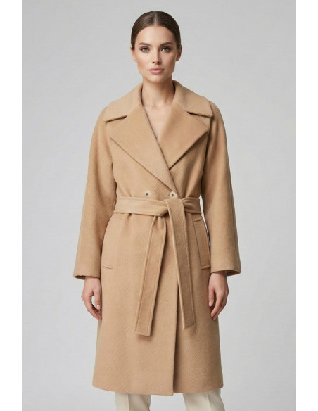 Maidoma cappotto con collo ampio e cintura abbinata ai26f01/2096 [91746a2e]